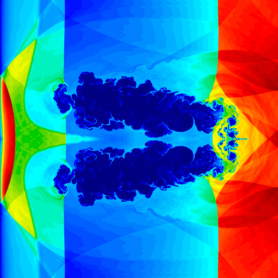 Shock-bubble interaction